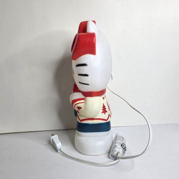 Hello Kitty With Christmas Present 12 in Blow Mold Holiday Decor Gift - NEW - Picture 5 of 10